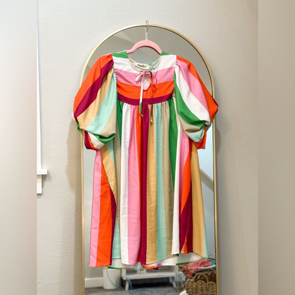 Colorful Striped Dress